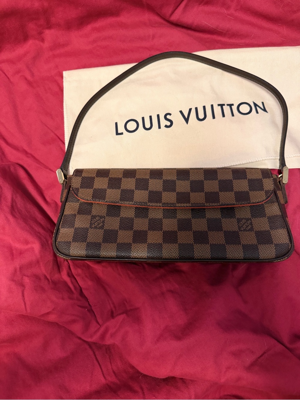 Louis Vuitton Brown Damier Ebene Shoulder Pochette - Picture 1 of 9